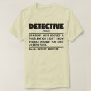 Buscar detectives camisetas Para todos