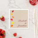Buscar hojas de otoño servilletas Invitados