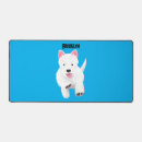 Buscar perro del dibujo animado alfombrillas de raton Feliz