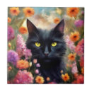 Buscar naranja gato azulejos Floral