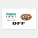 Buscar leche y galletas pegatinas Para todos