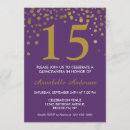 Buscar violeta lila invitaciones Moderno