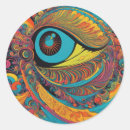 Buscar psicodélico pegatinas Hippy