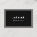 Buscar tamaño estándar tarjetas de visita Negro