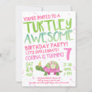 Buscar la tortuga invitaciones de cumpleaños Chica