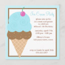 Buscar del cono de helado invitaciones Niños