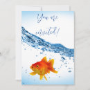 Buscar goldfish invitaciones Pez dorado