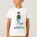 Buscar pesca con el papá camisetas Para niños