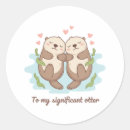 Buscar nutria pegatinas Animal adorable