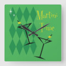 Buscar martini relojes de pared Retro