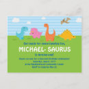 Buscar el dinosaurio invita invitaciones Primero