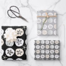 Buscar diseño blanco y negro papel de regalo Para él