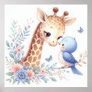 Buscar jirafa azul posters Para niños