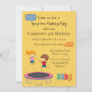 Buscar trampoline invitaciones Fiesta trampolino