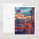 Buscar vintage las vegas postales Ilustracion