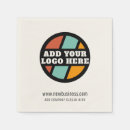 Buscar eslogan servilletas Su logotipo aquí