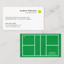 Buscar profesor del tenis tarjetas de visita Instructor