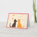 Buscar gatos tarjetas Corazones