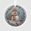 Buscar vintage snowman adornos Árbol de navidad