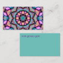 Buscar mandala floral tarjetas de visita Energía