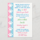 Buscar gatito 11x16 invitaciones Rosa