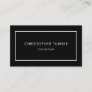 Buscar blanco y negro moderno tarjetas de visita General y unisex