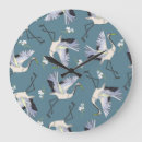 Buscar pájaro abstracto relojes de pared Patrón