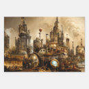 Buscar steampunk papel de regalo Oro