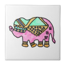 Buscar elefantes coloridos azulejos Acuarela