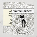 Buscar gato blanco y negro invitaciones 9 º gata