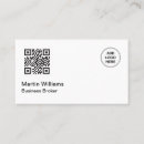 Buscar matriz tarjetas de visita Código qr