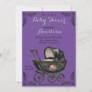 Buscar carro de invitaciones embarazada bebe Vintage