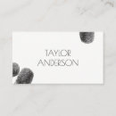 Buscar huella dactilar tarjetas de visita Medecina legal