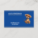 Buscar azul y marrón tarjetas de visita Perro