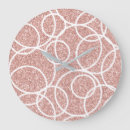 Buscar diseño abstracto moderno relojes de pared Rosa