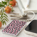 Buscar leopardo rosado llaveros Huella de leopardo