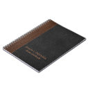 Buscar cuero falso cuadernos Negro