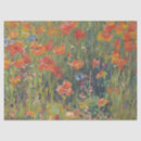 Buscar amapolas rojas papel de seda Campo de flores