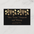 Buscar uvas tarjetas de visita Bodega