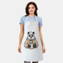 Buscar pandas delantales Divertido