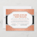 Buscar gris y naranja invitaciones Tipografía