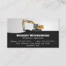 Buscar excavación tarjetas de visita Constructor