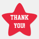 Buscar gracias estrella pegatinas Rojo