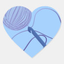 Buscar enganchado pegatinas Crochet