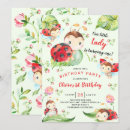 Buscar ladybug 1st birthday invitaciones Chica