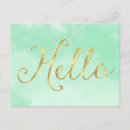 Buscar menta y oro postales Moda