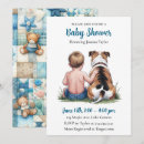 Buscar bulldog invitaciones Acuarela