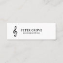 Buscar fondo musical tarjetas de visita Músico