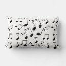 Buscar notas musicales negras cojines Negro