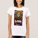 Buscar león abstracto camisetas Majestuoso